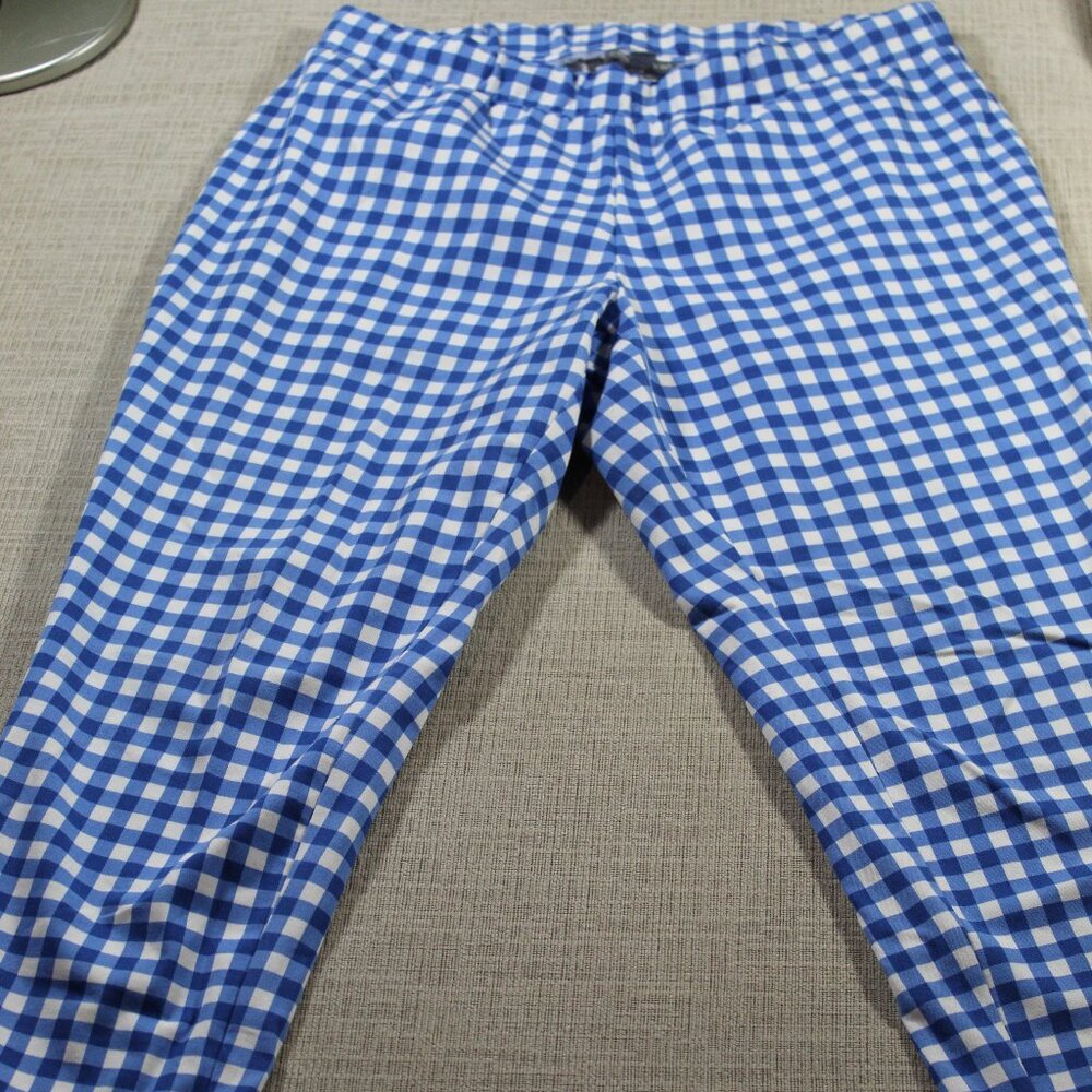 Jessica London Size 14W Blue Gingham Check Pants